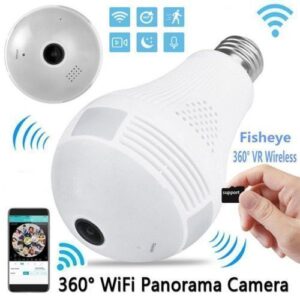 Wireless IP Wifi Panoramic Security CCTV Bulb Spy Camera